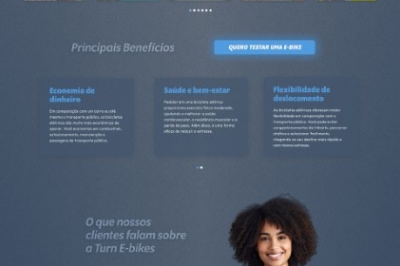 Imagem de Lançamento do site da Turn E-bikes